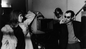 Anna Karina on set with Jean-Luc Godard