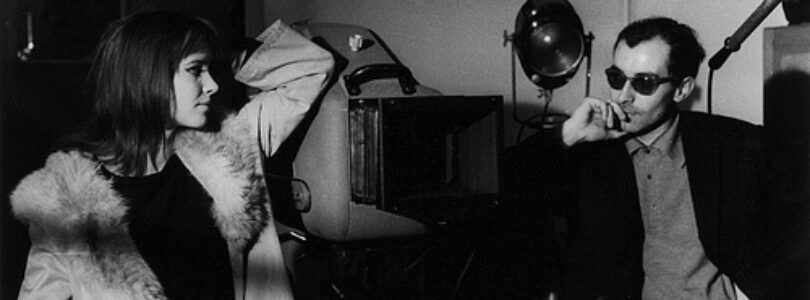 Anna Karina on set with Jean-Luc Godard