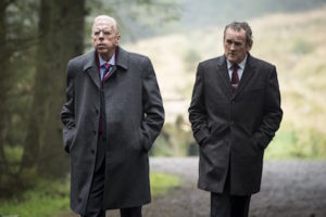 Colm Meaney and Timothy Spall in The Journey.