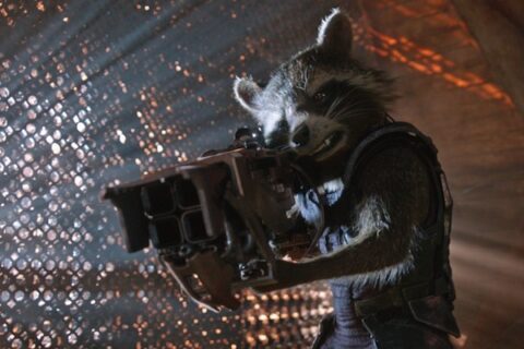 Rocket Raccoon in Guardians of the Galaxy