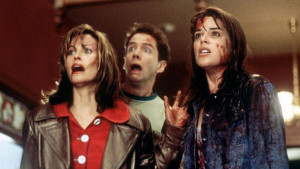 Courtney Cox, Jamie Kennedy, and Neve Campbell in Scream
