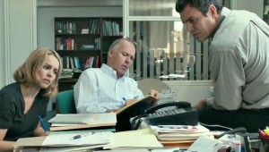 Rachel McAdams, Michael Keaton, and Mark Ruffalo in Spotlight