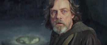 Mark Hamill in Star Wars: The Last Jedi