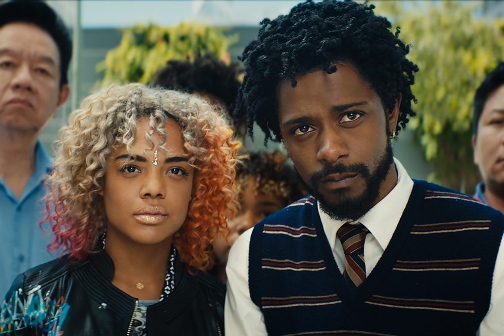 Tessa Thompson and Lakeith Stanfield Sorry to Bother You