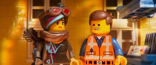 Elizabeth Banks and Chris Pratt in The Lego Movie 2: The Second Part