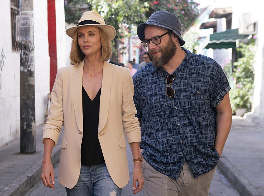 Charlize Theron and Seth Rogen in Long Shot