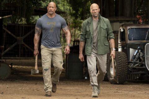 Dwayne Johnson and Jason Statham in Fast & Furious Presents: Hobbs & Shaw