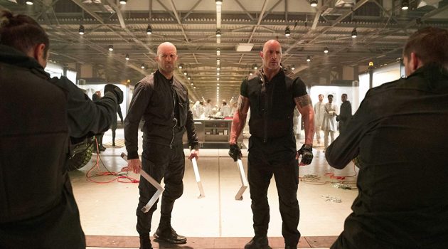 Jason Statham and Dwayne Johnson in Fast & Furious Presents: Hobbs & Shaw