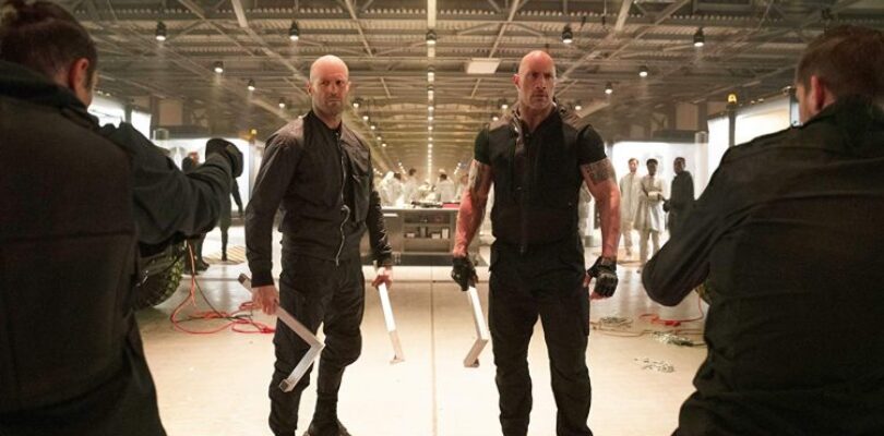 Jason Statham and Dwayne Johnson in Fast & Furious Presents: Hobbs & Shaw