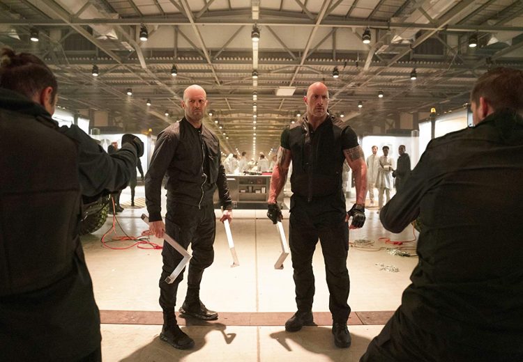 Jason Statham and Dwayne Johnson in Fast & Furious Presents: Hobbs & Shaw