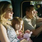 Sydney Kowalske, Justin Chon, and Alicia Vikander in Blue Bayou