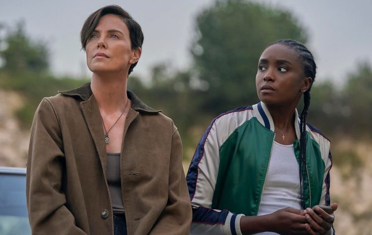 Charlize Theron and KiKi Layne in The Old Guard