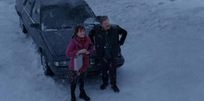 Jesse Plemons and Jessie Buckley in I'm Thinking of Ending Things