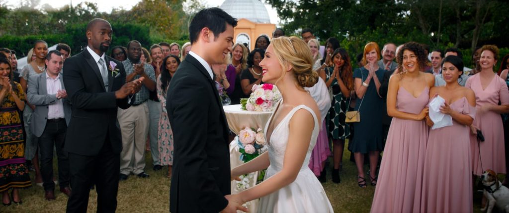 Harry Shum Jr. and Jessica Rothe in All My Life