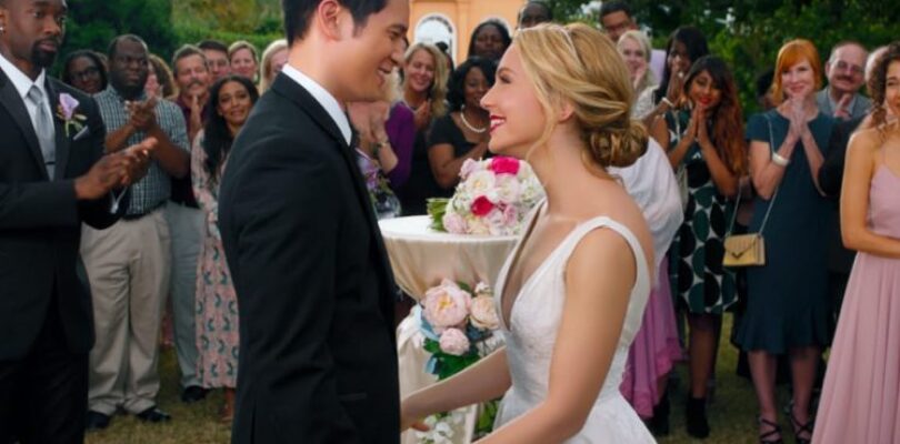 Harry Shum Jr. and Jessica Rothe in All My Life