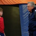 Robert De Niro and Oakes Fegley in The War with Grandpa