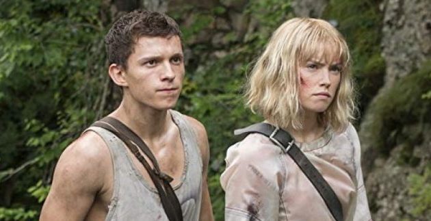 Tom Holland and Daisy Ridley in Chaos Walking