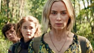 Emily Blunt, Noah Jupe, and Millicent Simmonds in A Quiet Place Part II