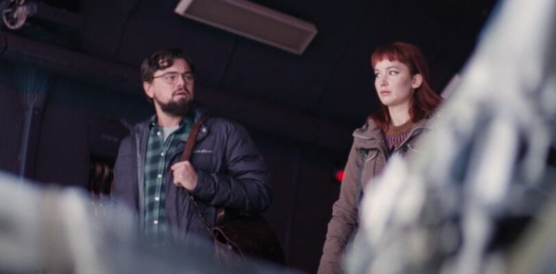 Leonardo DiCaprio and Jennifer Lawrence in DON'T LOOK UP