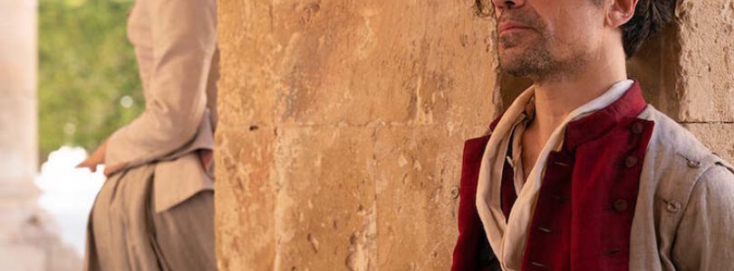 Peter Dinklage and Haley Bennett in Cyrano