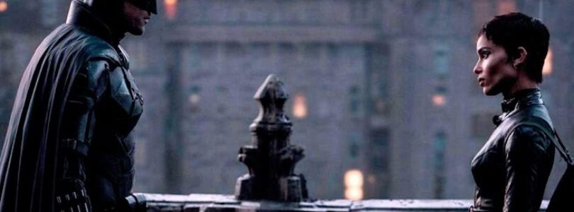 Robert Pattinson and Zoë Kravitz in The Batman