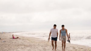 Conrad Ricamora and Joel Kim Booster in "Fire Island."