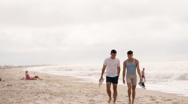 Conrad Ricamora and Joel Kim Booster in "Fire Island."