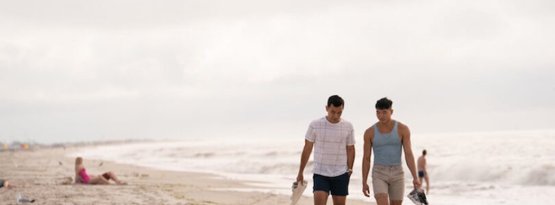 Conrad Ricamora and Joel Kim Booster in "Fire Island."