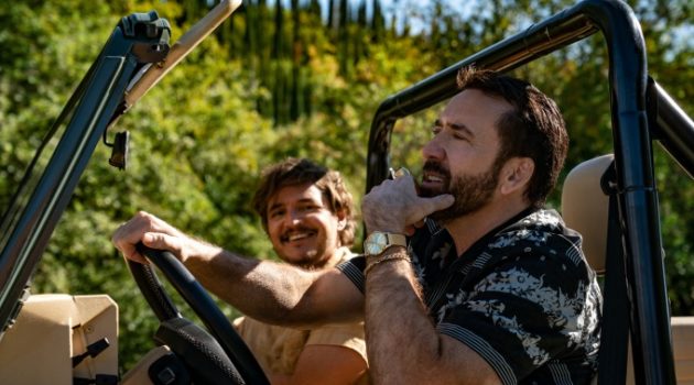 Nicolas Cage (right) and Pedro Pascal in The Unbearable Weight of Massive Talent