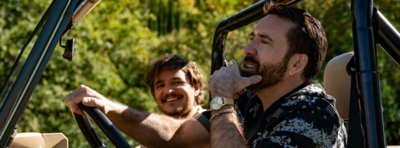 Nicolas Cage (right) and Pedro Pascal in The Unbearable Weight of Massive Talent