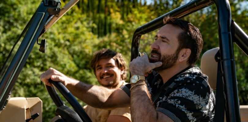 Nicolas Cage (right) and Pedro Pascal in The Unbearable Weight of Massive Talent