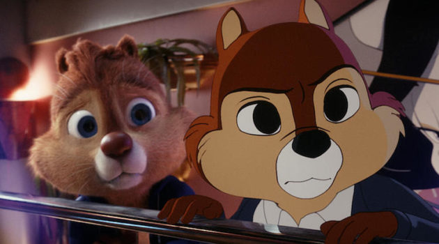 Andy Samberg and John Mulaney in "Chip 'n' Dale: Rescue Rangers."
