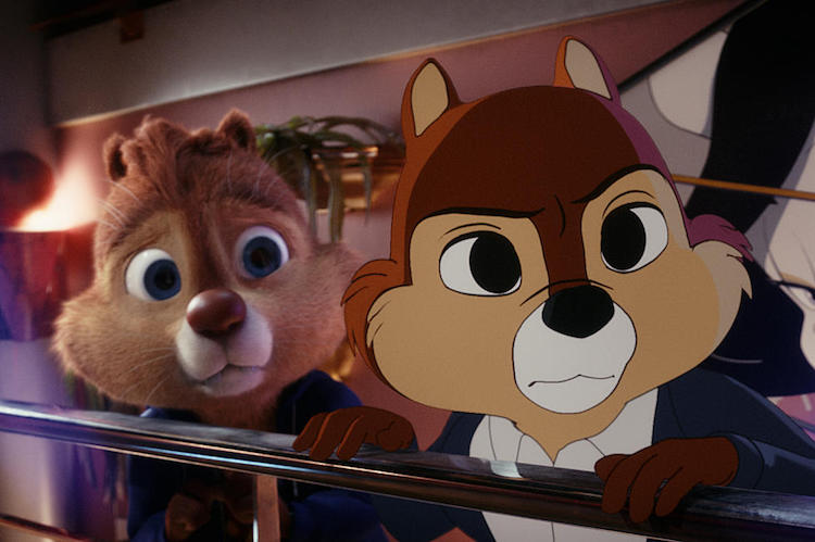 Andy Samberg and John Mulaney in "Chip 'n' Dale: Rescue Rangers."