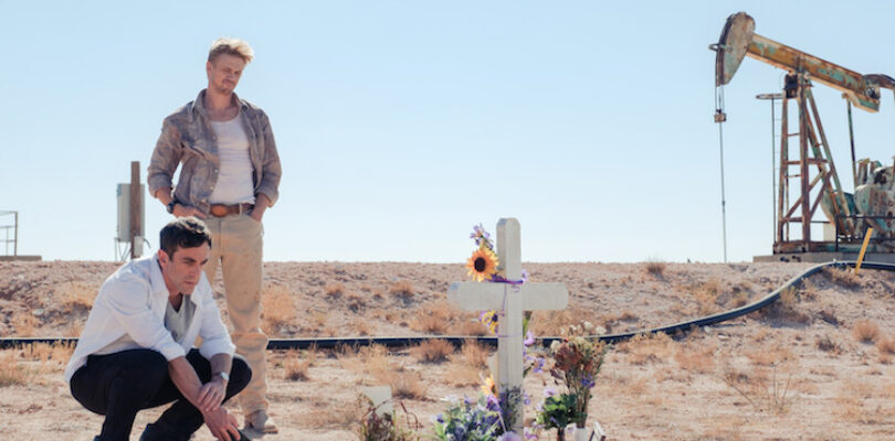 B.J. Novak and Boyd Holbrook in "Vengeance"