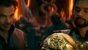 Chris Pine and Regé-Jean Page in "Dungeons & Dragons: Honor Among Thieves"