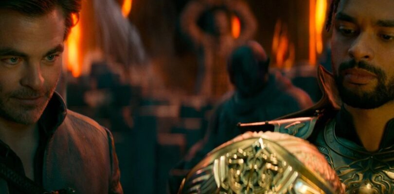 Chris Pine and Regé-Jean Page in "Dungeons & Dragons: Honor Among Thieves"