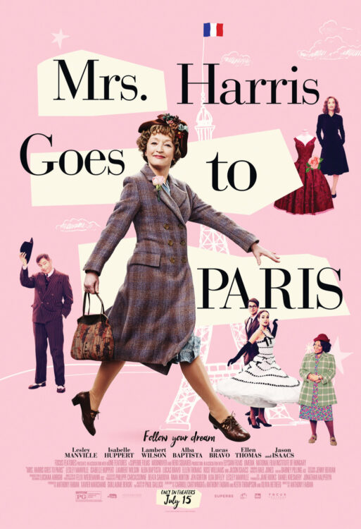 "Mrs. Harris Goes to Paris" poster