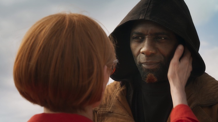 Idris Elba and Tilda Swinton in "Three Thousand Years of Longing"