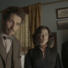 Christian Bale, John David Washington, and Margot Robbie in "Amsterdam"