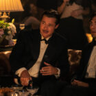 Brad Pitt plays Jack Conrad and Diego Calva plays Manny Torres in BABYLON from Paramount Pictures. Photo credit: Scott Garfield.