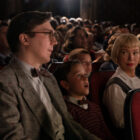 Paul Dano, Michelle Williams, and Mateo Zoryon Francis-DeFord in "The Fabelmans."