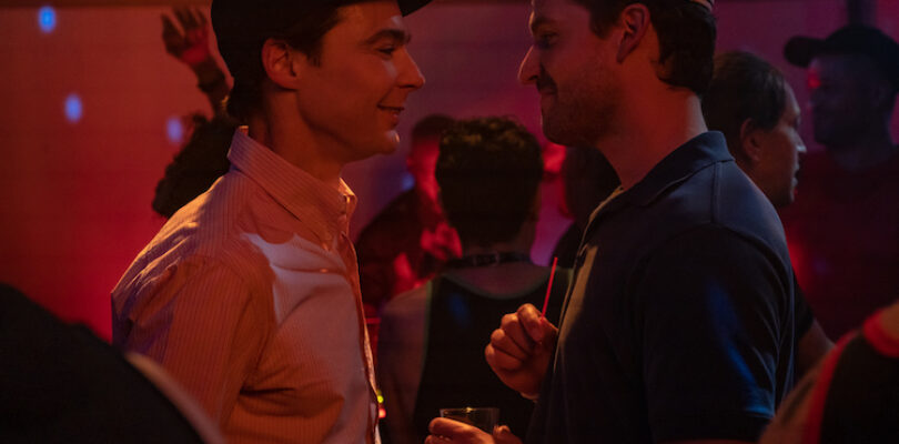 Jim Parsons and Ben Aldridge in "Spoiler Alert"
