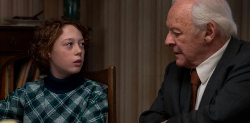 Anthony Hopkins and Banks Repeta in "Armageddon Time"