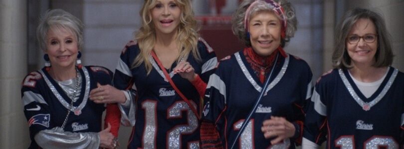 (L-R) Rita Moreno, Jane Fonda, Lily Tomlin, and Sally Field in "80 for Brady.