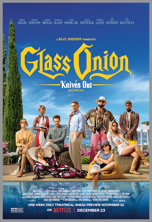 "Glass Onion: A Knives Out Mystery" poster