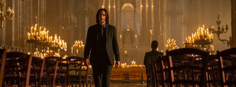 Keanu Reeves as John Wick and Donnie Yen as Caine in "John Wick: Chapter 4"