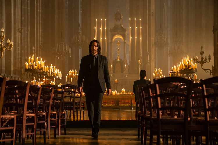 Keanu Reeves as John Wick and Donnie Yen as Caine in "John Wick: Chapter 4"