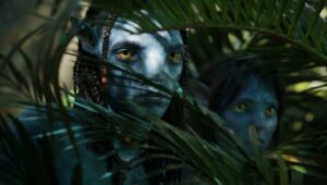 Sigourney Weaver and Britain Dalton in "Avatar: The Way of Water"