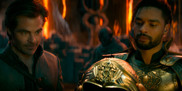 Chris Pine and Regé-Jean Page in "Dungeons & Dragons: Honor Among Thieves."