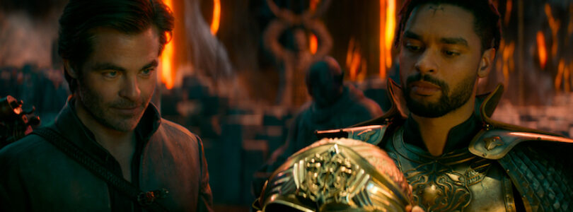 Chris Pine and Regé-Jean Page in "Dungeons & Dragons: Honor Among Thieves."
